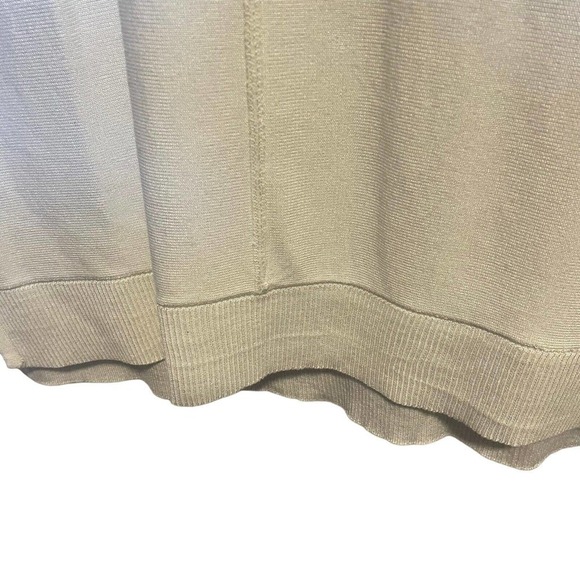 Joan Vass Relaxed Fit Cowl Neck Pullover Sweater White Slouchy Size S New - Picture 9 of 13